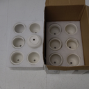 Remerry 12 Pcs Succulent Pots 2.5 Inch Ceramic Small Mini Pots DIY Figurines Paint Easter Gifts Kit Unpainted Ceramic Bisque with Drainage Hole Ready to Paint for Classroom(Matte Style)