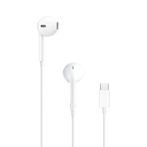 Apple EarPods Headphones with USB-C Plug, Wired Ear Buds with Built-in Remote to Control Music, Phone Calls, and Volume, White