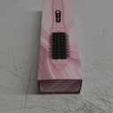 DORISILK Infrared Thermal Hair Brush for Sleek, Shiny Hair1.5inch Thermal Round Brush for Blowout LookHeated Round Brush for Curling and StraighteningDual Voltage for Travel Using (Pink)