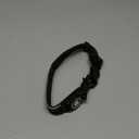 Airtag Dog Collar with Waterproof Air Tag Holder, Luminous Reflective, Soft Padded, Adjustable Nylon Pet Collar for Small Medium Large Heavy Duty Dogs,Black, L