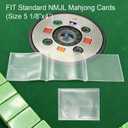 AOG Standard Mahjong Card Cover,4 Pack,Waterproof,Plastic Protector Sleeves | Durable & Spill-Resistant,Glare-Free Matte Finish, Mahjong Nights,mahjong players,gifts for friends or fellow players