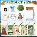 Fumete 35 Set Employee Appreciation Gifts Bulk for Coworkers Staff Thank You Desk Pet Animal Pun Note Card End of Year Student Gifts from Teacher Volunteer Team Graduation Party Favors (Jungle)