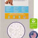 Dream On Me, 3 Inch Foam Pack and Play Mattress, White, White/Brown, 25C-GR, 3 Inch (Pack of 1)