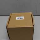 Real Luxurious Natural Marble Toothbrush Holder & Makeup Brush Organizer & Pen Holder for Desk,3.93inch Square Marble Utensil Holder Non-Ceramic/Non-Resin White