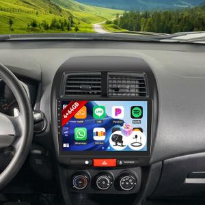 4+64G Android 13 Car Stereo for Mitsubishi Outlander Sport 2011-2017/ASX 2013-2015/RVR 2011-2017 with Carplay Android Auto, 10.1'' Touchscreen with Mirror Link WiFi GPS Bluetooth FM RDS DSP EQ SWC
