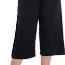 ZERDOCEAN Women's Plus Size Modal Stretchy Relaxed Lounge Capris with Pockets (XXXL)
