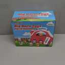 Farm Animals Big Barn Toy for 1 2 3 Year Old, Toddler Educational Montessori Toys, Farm Pretend Playset with Barn & Farmer, Christmas Birthday Easter Gift for Toddler Baby Boys Girls 1-3 Years