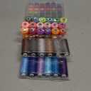 Eoehro 72pcs Sewing Thread Kit, 36 Colors, 400 Yards per Spool Polyester Thread, Prewound Bobbins, Sewing Machine Threads