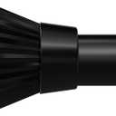 Curtain Rods for Windows 28 to 48 Inch, Black Curtain Rod Adjustable Drapery Rods with Exquisite Finial for Living Room, Bedroom, Kitchen, Outdoor Patio, Black