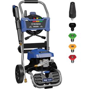 Westinghouse WPX2300e Electric Pressure Washer, 2300 Max PSI and 1.76 Max GPM, Induction Motor, Onboard Soap Tank, Spray Gun and Wand, 5 Nozzle Set, for Cars/Fences/Driveways/Homes/Patios/Furniture