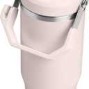 Stanley IceFlow 2.0 Fast Flow Tumbler with Handle 30 oz | Twist On Angled Spout Lid | Leakproof Water Bottle | Insulated Stainless Steel | BPA-Free | Rose Quartz