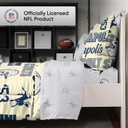 FOCO Unisex-Adult NFL Team Logo Bed in a Bag Comforter Sheets Pillow Cases Bedding 5-Piece Set