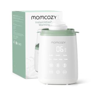 Momcozy Bottle Warmer, Fast Bottle Warmers for All Bottles with Timer, Accurate Temperature Control and Automatic Shut-Off, Multifunctional Bottle Warmer for Breastmilk (Green+White)