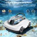 (2026 Upgrade) Cordless Robotic Pool Cleaner, Automatic Pool Vacuum for Above Ground & Inground Pools, 180-Min Runtime, 3L Basket for Leaves & Debris, Auto-Parking, Powerful Suction up to 2200 Sq.Ft