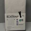 Linen Blackout Curtains Cream Black Out Curtain 84 Inch Long,Thermal Curtains for Winter Insulated,Modern Farmhouse Boho Chic Decor Neutral Cottage Core Darkening Curtains for Bedroom Living Room (52"W x 84"L (Pack of 2))