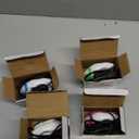 Zhehao 4 Pcs Mini Craft Iron Small Heat Press 3.39 x 2.36 x 2.56 Portable Heat Transfer Machine with Charging Base Accessories DIY Clothe Bead Patch Bag Hat Vinyl(Rose Red, Green, Blue, White)