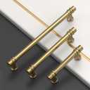 Asidrama 10 Pack 5 Inch(128mm) Champagne Bronze Cabinet Pulls Kitchen Cabinet Handles Champagne Cabinet Drawer Hardware for Cupboard