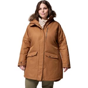 Columbia Womens Suttle Mountain Long Insulated Jacket (Medium, Camel Brown)