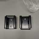 10 Pack E-Track Connector with Square Plates, E Track Double Fitting Accessories, Bolt-on Steel Cargo Securement E Track Compatible Accessory, Etrack Rail Adapter for Trucks, Enclosed Trailers