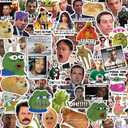 300 Pcs Funny Meme Stickers  Waterproof Funny Stickers for Adults, Non-Repetitive Vinyl Decals for Laptops, Water Bottles, Phones, Skateboards, DIY & Scrapbooking, Unique Designs for Personalization