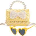 Toddler Purse, Kids Crossbody Bag Little Girls Bow Purse, Chirstmas Birthday Gift