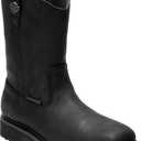 Harley-Davidson Men's Altman Composite Toe Waterproof Leather Motorcycle Western Work Boot (11.5, Black/Black)