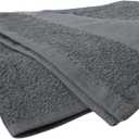 ForPro Professional Collection Premium Bleach Tough Salon Towels, Cool Grey, 100% Cotton, Bleach-Proof Towels, Stain Resistant, 16" W x 27" L, 24-Count