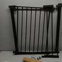 29.5-40.5" Baby Gate for Stairs, Dog Gate for Doorways, Walk Thru Auto Close Metal Baby Safety Gate for The House, Stairs and Doorways, Child Gate Pressure Mounted, Pet Gate for Dog Indoor - Black