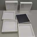 Tuanse 6 Pieces Shadow Box Picture Frame Square Shadow Boxes Display Cases for Sports Memorabilia Wedding Memories Crafts Pins Awards Medals Tickets and Photos(White,5 x 5 Inch)