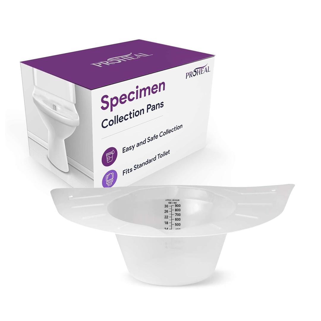 Urine Hats for Toilet - Reinforced Ribbing Stool Sample Collection Kit - Standard Fit Urine Collection Hat for Toilet - Specimen Collector Urine with Durable Materials - 4 Pack