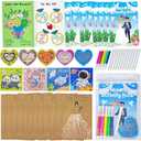 Cinrobiye Wedding Coloring Books Activity Set for Boys Girls Guess the Dress Cards Wedding Party Supplies Favors Goodie Bag Fillers Table Games Reception Activities Ideas