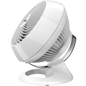 Vornado 560 Medium Air Circulator Floor Fan, 4-Speed, Quiet Fan for Bedroom, Office, Dorm Room, with Chrome Glide Bar Adjustable Tilt, Electric Cooling Fan, White