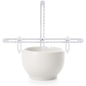 GOMAKERER 1 Set Pottery Gauge Throwing Tool, Pottery Height Measuring Gauge with Clamp Ceramics Pottery Tool for Making Repeat Forms