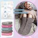 Syhood 20 Pairs Women Wool Socks Xmas Gifts Warm Winter Crew Thermal Thick Cozy Fuzzy Socks for Women Terry Knit Cotton Socks