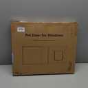 Sliding Cat Door for Window, Fits 28.5"-32" Width Window, 2-Min Install | Aluminum Frame + HD Glass | Weatherproof Design | Magnetic Closure Window Cat Door Insert, Adjustable Pet Door Window for Cats (White)