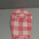 Malier Classic Plaid Fleece Dog Coat - Warm Winter Jacket with Pocket, Windproof - Pink, Small