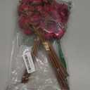 Floroom Ranunculus Artificial Flowers 18 Pcs Burgundy Faux Silk Mini Ranunculus Bulk Fake Wedding Filler Flowers for DIY Red Bouquets, Centerpieces, Bridal Shower Decorations & Arrangements