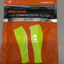 Calf Compression Sleeves for Men & Women - Sports, Running, Shin Splints Ideal for Sports, Running, Shin Splints & More, Medium, Neon Yellow