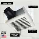 Broan-NuTone Bathroom Exhaust Fan, Easy Install, Powerful 110 CFM, Quiet 1.0 Sones, Energy Star