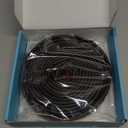 40FT Weather Stripping Door Seal - Self Adhesive Weather Insulation Strip Weatherstripping Silicone D Shaped Seal Strip Door Frame Gap Filler/Window Soundproofing (Black)