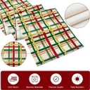 3 x Artscope Buffalo Plaid Christmas Table Runner, Xmas Winter Holiday Kitchen Dining Table Decoration for Christmas Home Party Decor 13x48 Inch-Beige