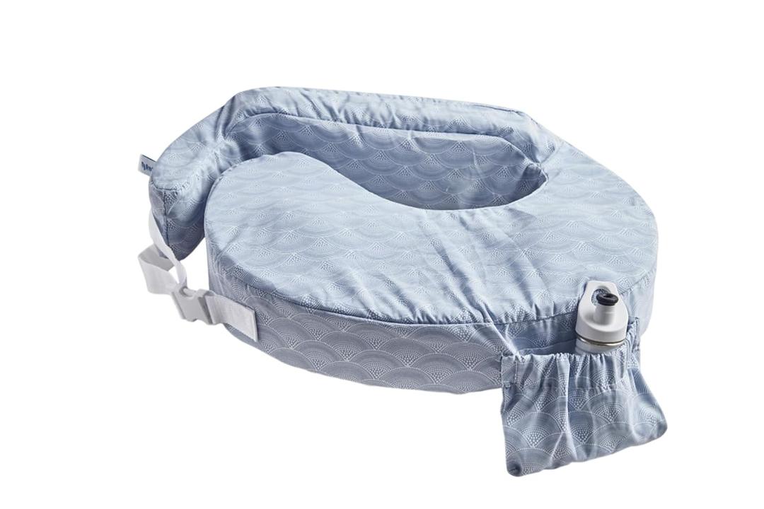 My Brest Friend Inflatable Travel Nursing Pillow for Breastfeeding, Bottlefeeding & Posture Support with Slipcover, Horizon (1 Count (Pack of 1))