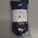Viasox Compression Socks for Women and Men, Knee High Socks 12-15 mmhg Circulation Support for Flight, Travel (Navy Blue, L/XL)