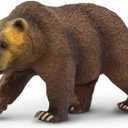 Safari Ltd. Grizzly Bear Figure - Realistic 9" Brown Bear Model - Educational Toy for Boys, Girls, and Kids Ages 1+