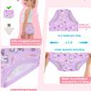 100% Cotton Girls Underwear Tagless Comfort Toddler Panties (6-Pack) (3T, Blue-unicorn-a23)