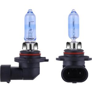 9005 Headlight Bulbs HB3 9005 Halogen Bulb 5000K Super White Light Long Life Replacement P20D 12V/60W (9005/HB3, 2 Pack) (Cool Blue, 2 Pack)