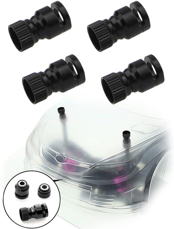 4Pcs ShareGoo Metal RC Body Shell Mount Column Hole Locator for 4-6mm RC Car Shell Compatible with HSP HPI Tamiya Axial 1/10 RC Car Truck
