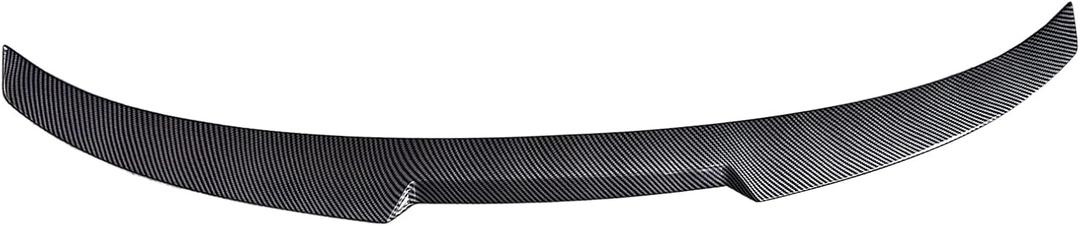 KHK Spoiler Compatible with F30, M4 Style Rear Spoiler, Carbon Fiber Look ABS Material Rear Wing Compatible with 2013-2018 BMW 3 Series F30 Sedan / F80 M3 Sedan