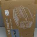 DUMOS 23" Hard-Sided Pet Carrier for Small Pets, 2 Door Cat Carrier, Black