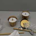 Gold Cordless Table Lamp Set of 2 - 8-20 Inches Adjustable Height, 5000mAh Rechargeable Battery LED Desk Lamp, 3 Color Stepless Dimmable, Portable Waterproof Metal Table Light for Indoor/Outdoor